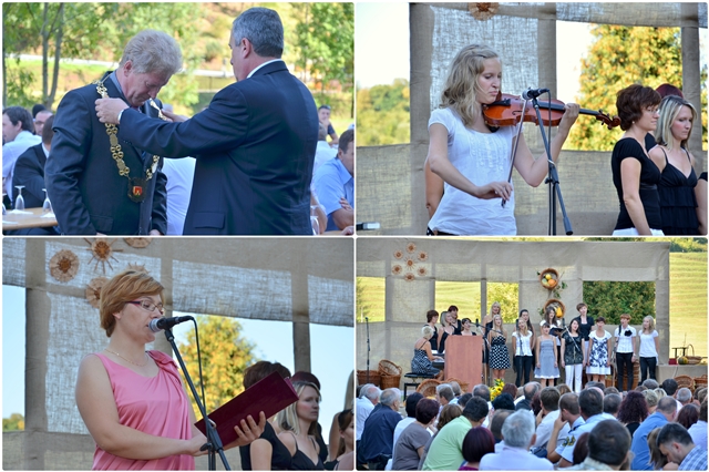 Župan in podžupan, solistka Pegazovih muz, Sergeja Javornik in Pegazove muze